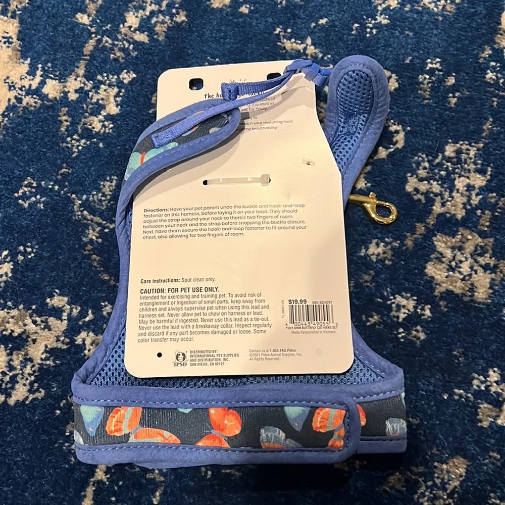 Youly Cat Harness Set NWT